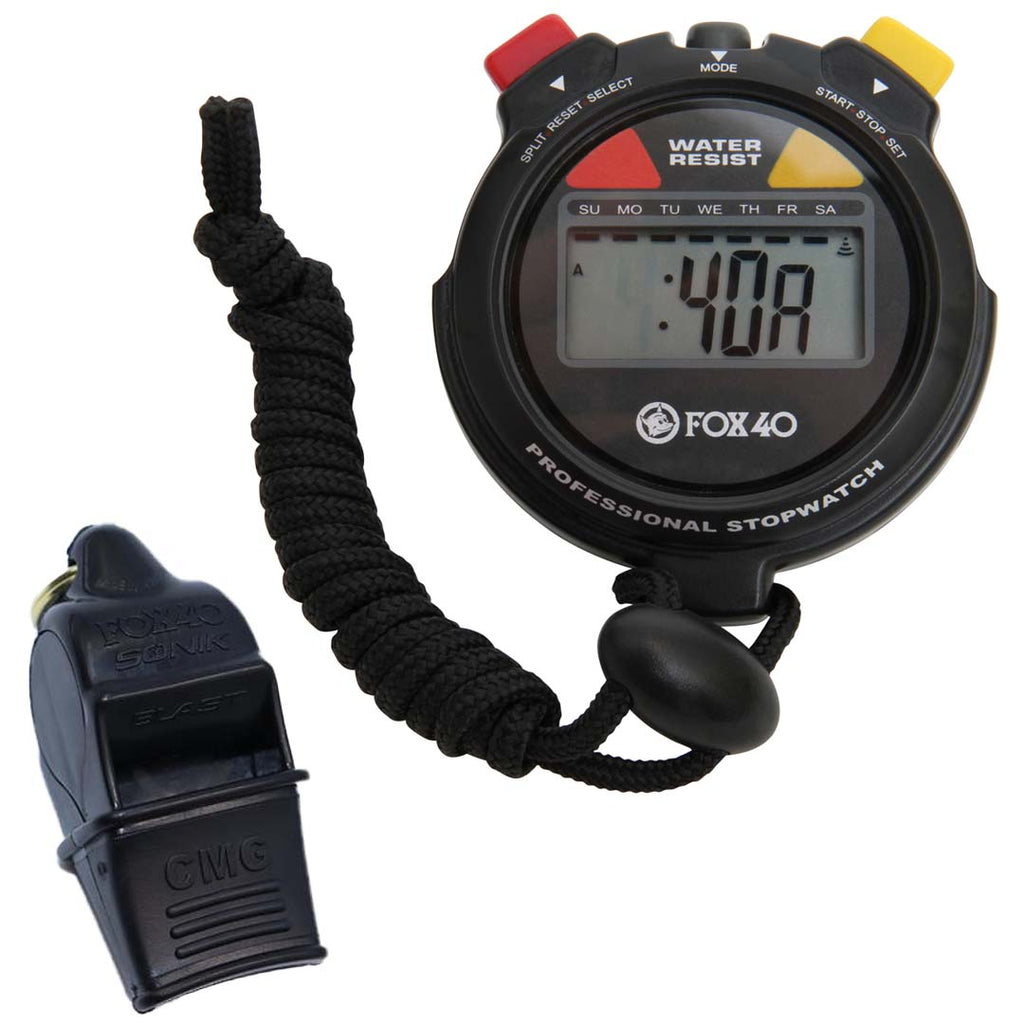 Fox 40 Whistle + Stopwatch | Sonik Blast CMG & Digital Timer Combo ...